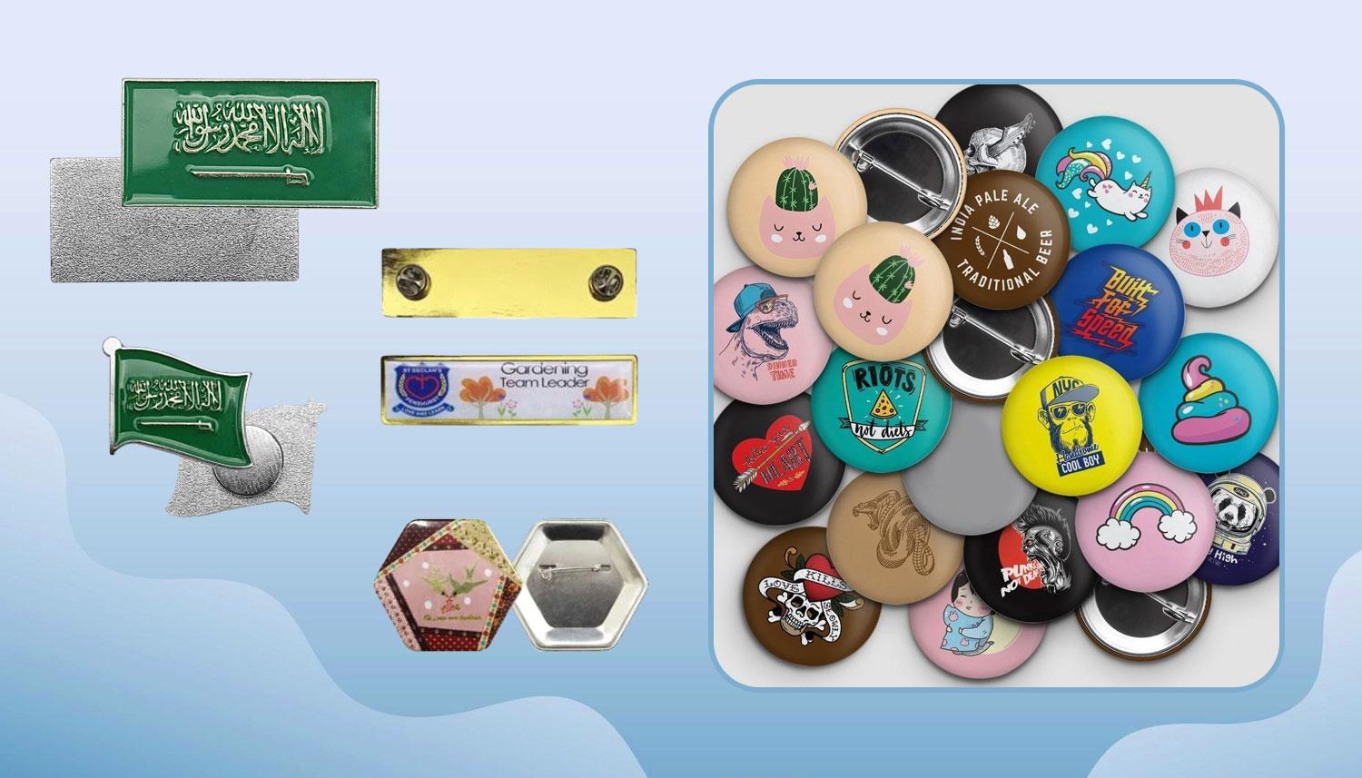 Customised Badges and Pins in Riyadh, KSA